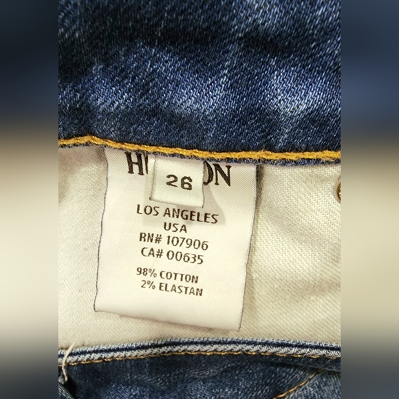 Hudson Bacara straight flood cuffed jeans, size 26 - Picture 7 of 10